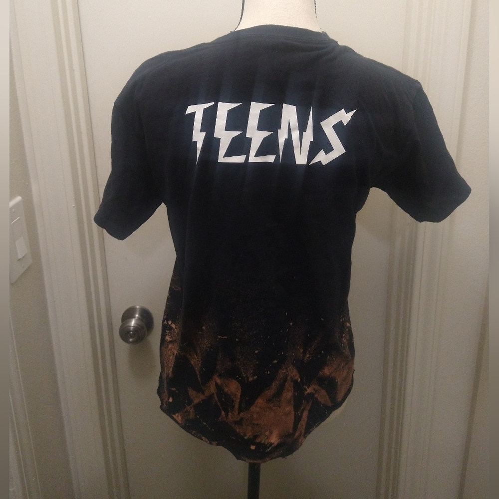 Teens Black Rocker Shirt - Picture 3 of 4